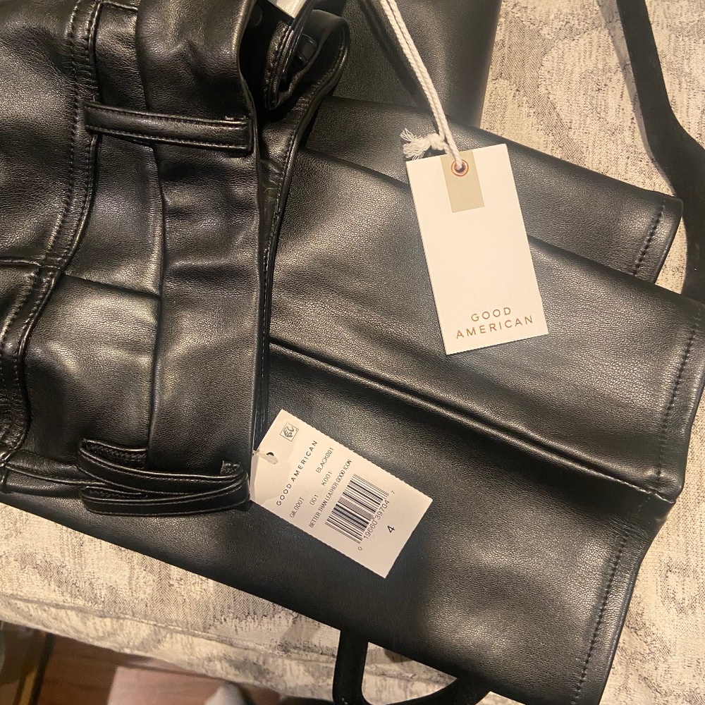 Pleather pants from Good American